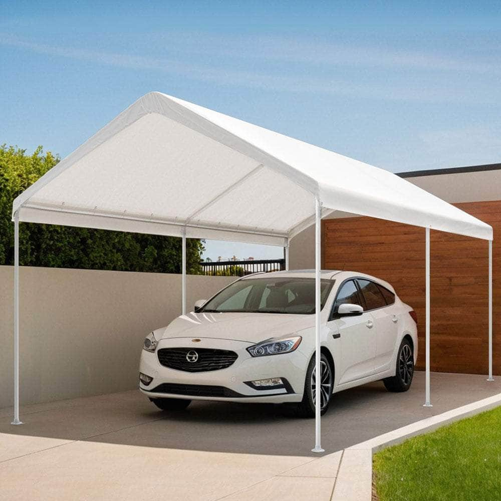 3x6m Carport Kit - Portable Steel Gazebo Garden Shelter