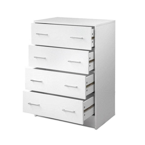 4 Chest Of Drawers - Andes White