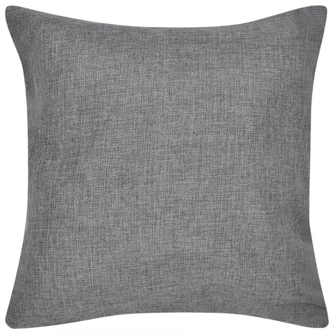 4 Cushion Covers Linen-look--Anthracite