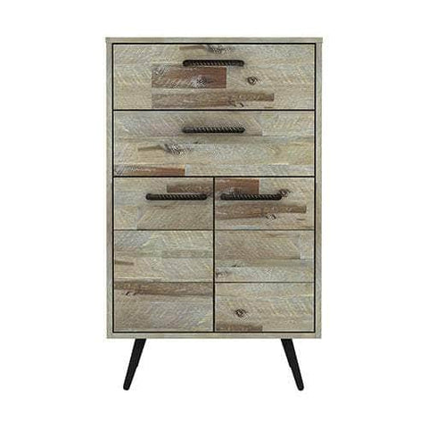 4 Drawers Tallboy Storage Cabinet Wood