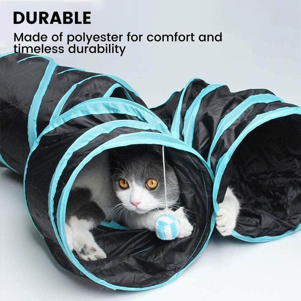 4 Holes Cat Tunnel (Blue)