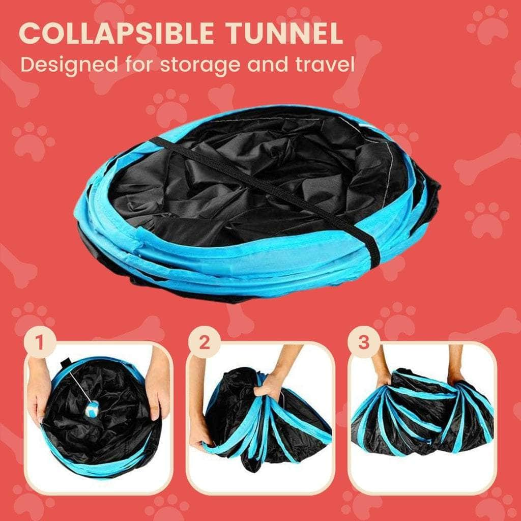 4 Holes Cat Tunnel (Red)