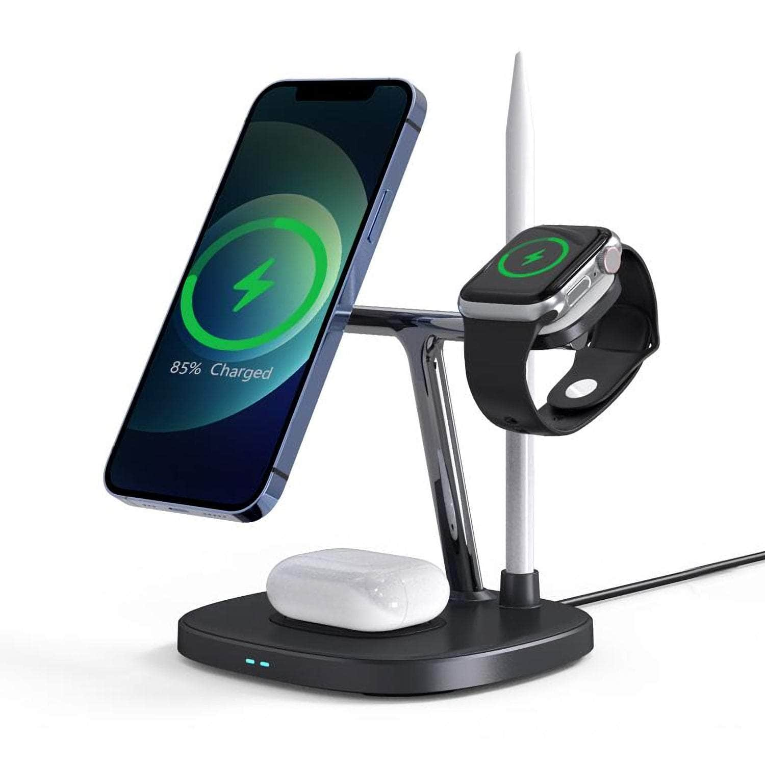 4-In-1 Magentic Wireless Charging Station For Iphone/Apple Watch/Headphones/Pencil