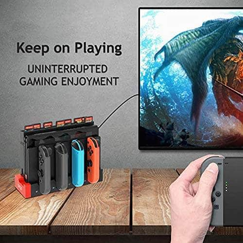 4 In1 Charger Station Stand For Nintendo Switch Joy-Con With Led Indication