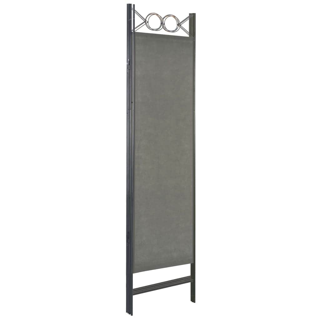 4-Panel Room Divider Anthracite