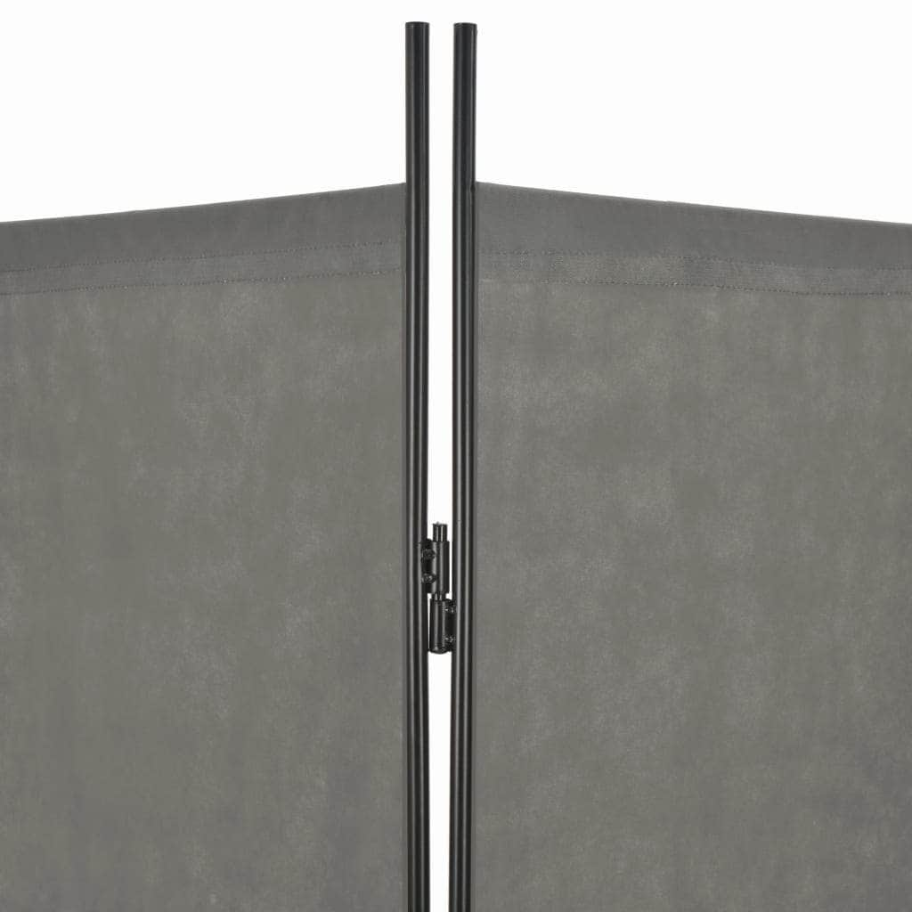 4-Panel Room Divider Anthracite