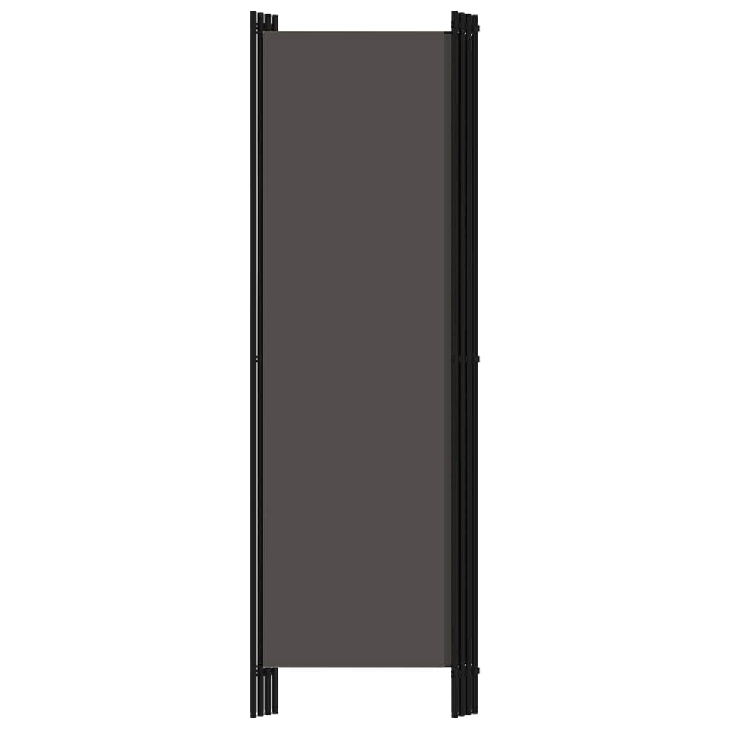 4-Panel Room Divider Anthracite