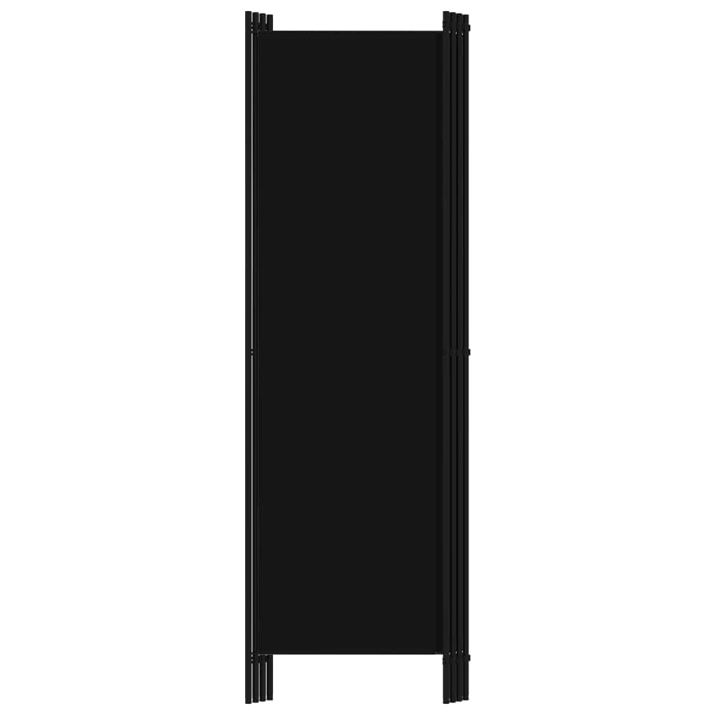 4-Panel Room Divider Black