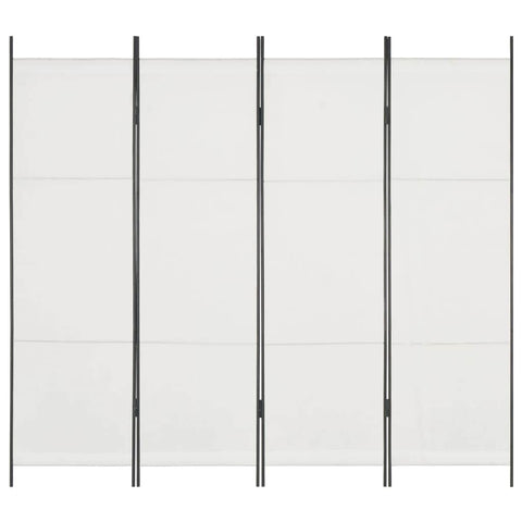 4-Panel Room Divider White