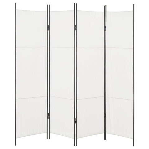 4-Panel Room Divider White