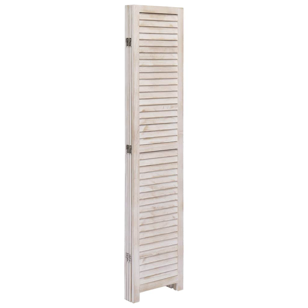 4-Panel Room Divider White