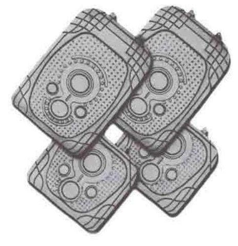 4-Piece Car Mat - Grey