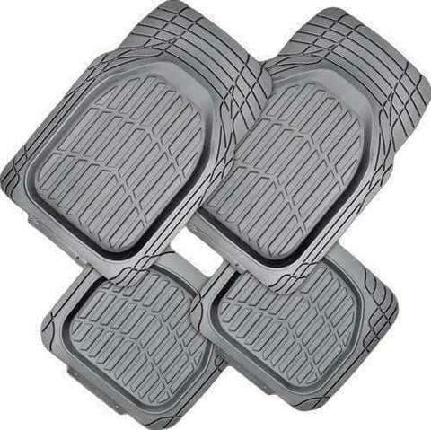 4-Piece Car Mat - Grey [Rubber]