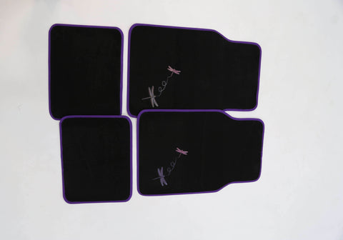 4-Piece Car Mat - Purple