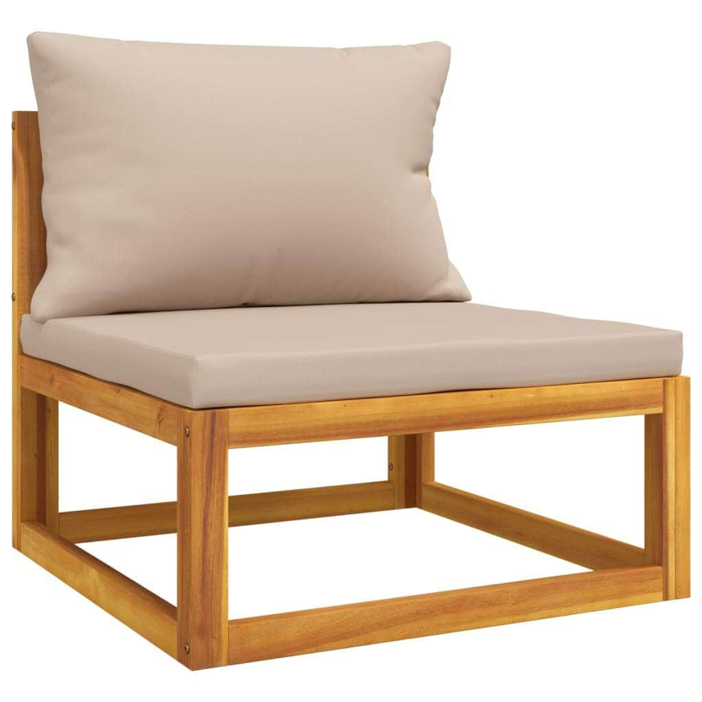 4-Piece Solid Wood Garden Lounge Set