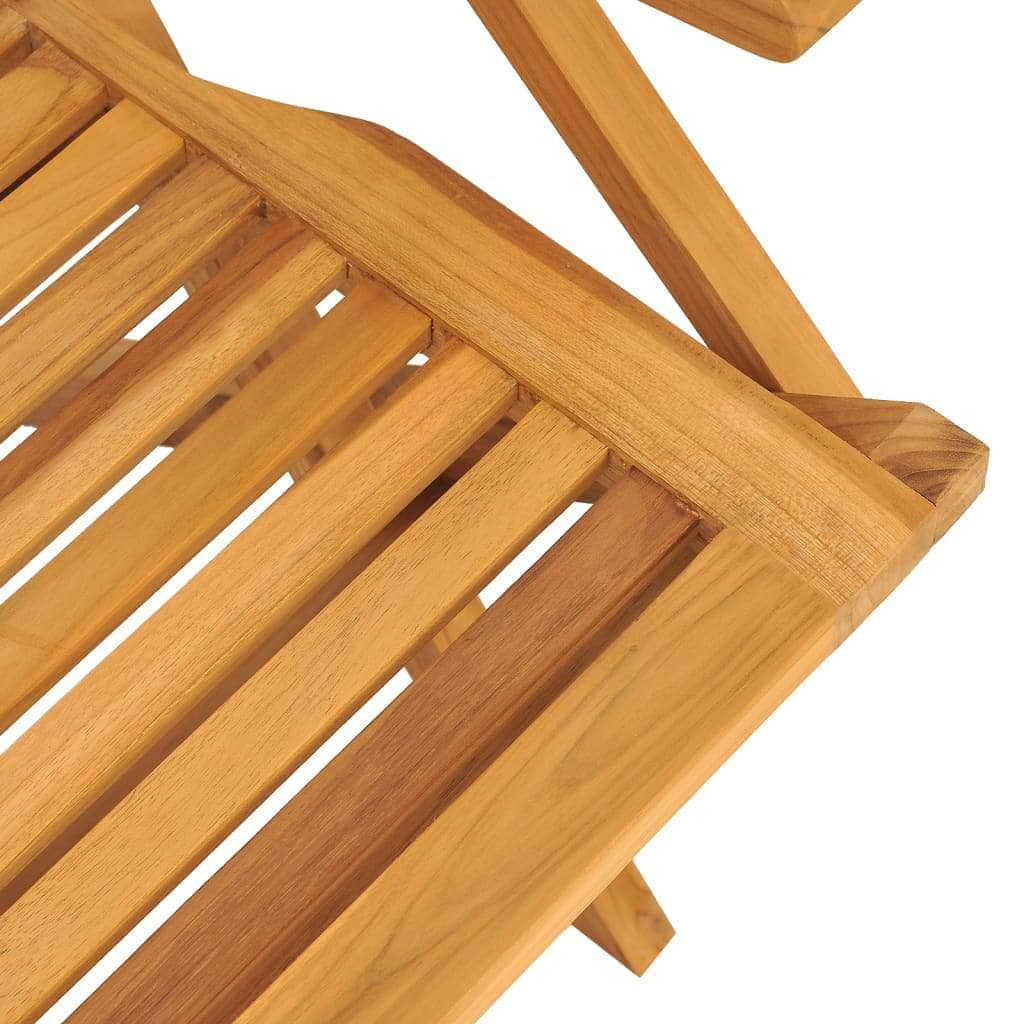 4-Piece Teak Folding Garden Chair Set