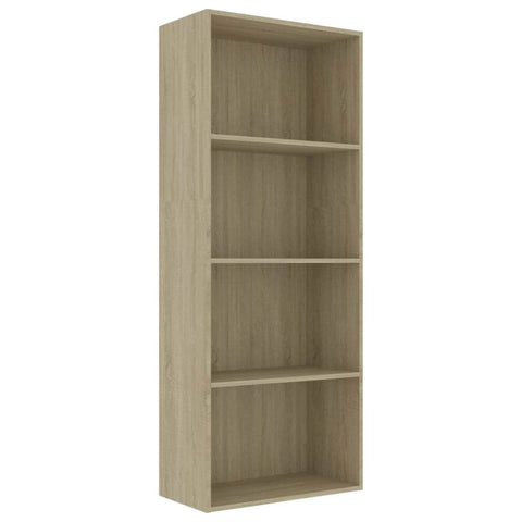 4-Tier Book Cabinet Sonoma Oak Chipboard