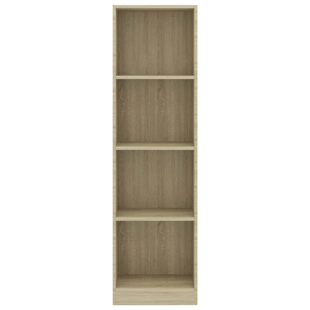 4-Tier Book Cabinet Sonoma Oak - Chipboard