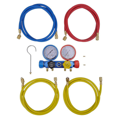 4-way Manifold Gauge Set for Air Conditioning