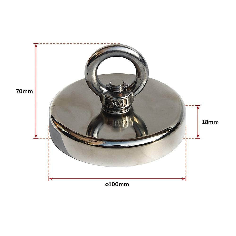 400Kg Neodymium Recovery Magnet Hook For Treasure Hunting & Fishing