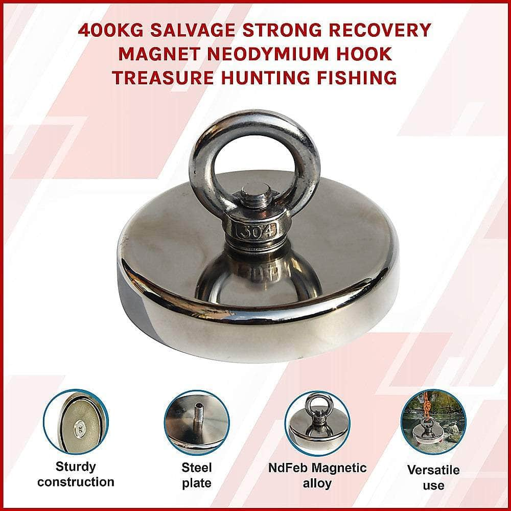 400Kg Neodymium Recovery Magnet Hook For Treasure Hunting & Fishing