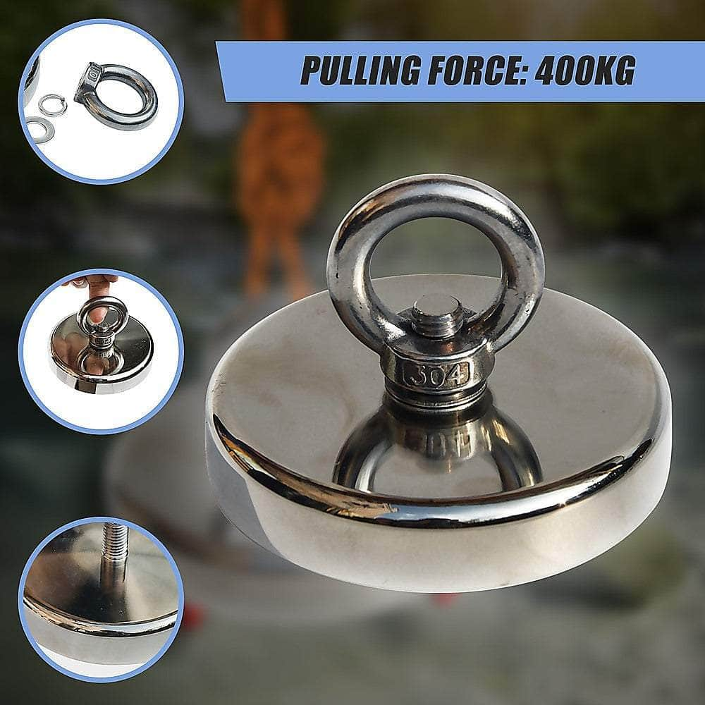 400Kg Neodymium Recovery Magnet Hook For Treasure Hunting & Fishing