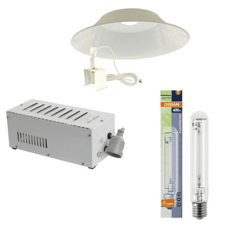 400W Hps Grow Light Kit With Osram Bulb And 730Mm Deep Bowl Reflector