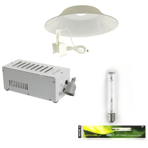 400W Hps Grow Light Kit With Son-T Bulb And 730Mm Deep Bowl Reflector