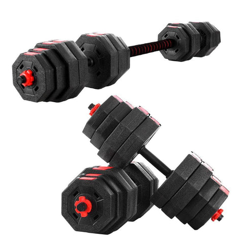 40KG 2-in-1 Dumbbell Barbell Set