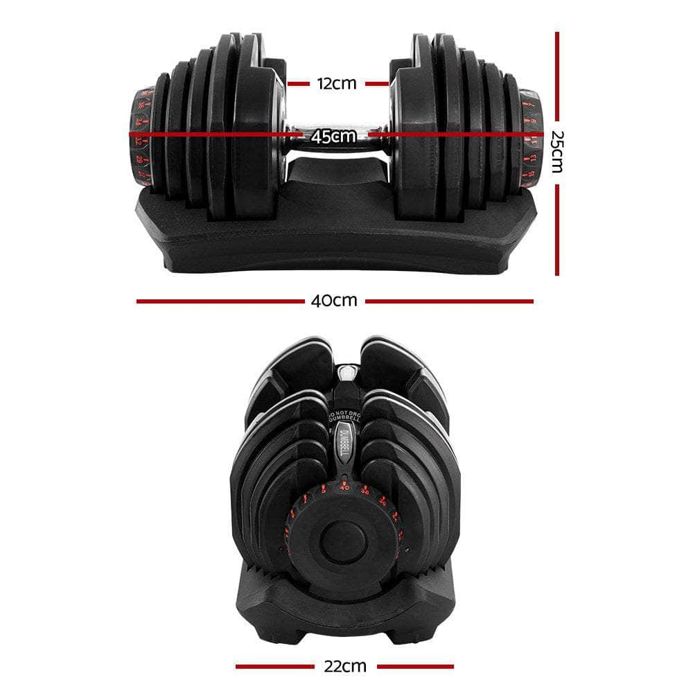 40KG Adjustable Dumbbells Set