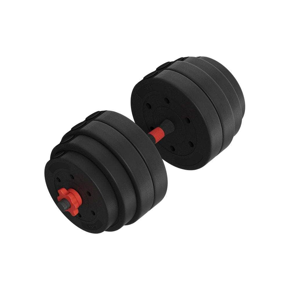 40Kg Adjustable Dumbbells Set Kettle Bell Weight Plates Barbells Gym