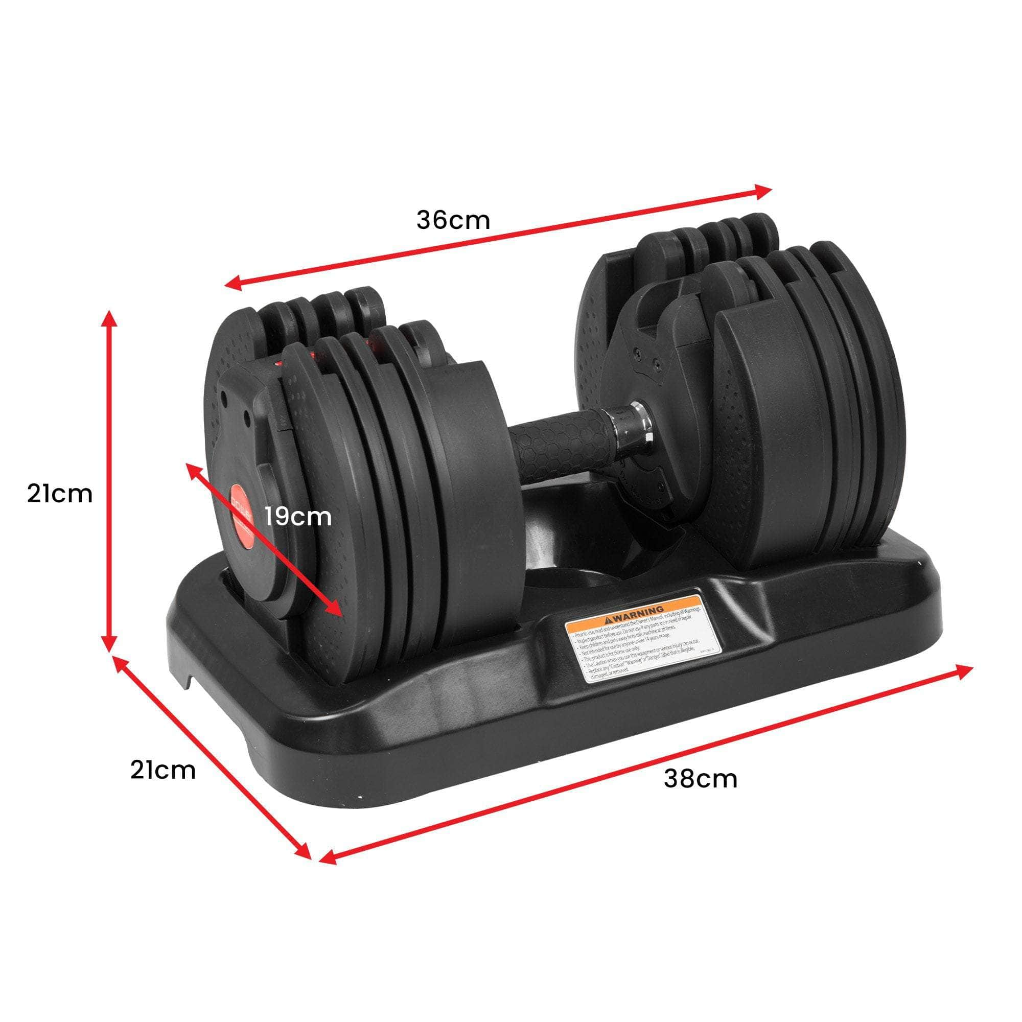 40kg GEN2 Adjustable Dumbbell Set with Pro Stand