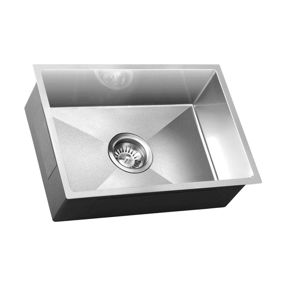 44X38CM Stainless Steel Sink Single Bowl with Waste Black