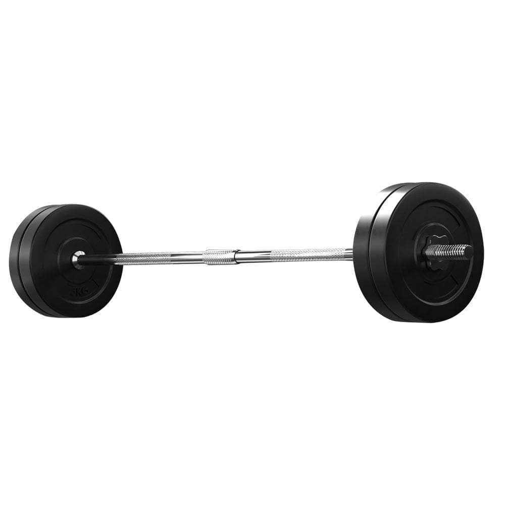 48Kg Barbell Set Weight Plates Bar Lifting Bench 168Cm