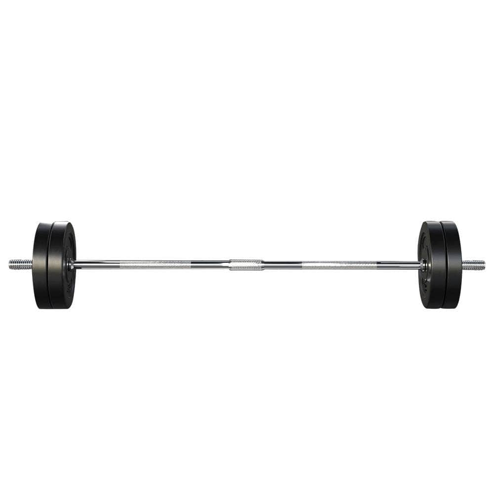 48Kg Barbell Set Weight Plates Bar Lifting Bench 168Cm