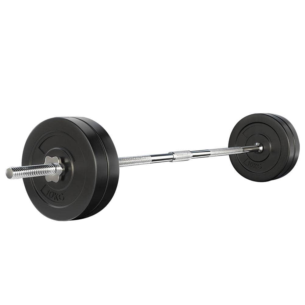 48Kg Barbell Set Weight Plates Bar Lifting Bench 168Cm