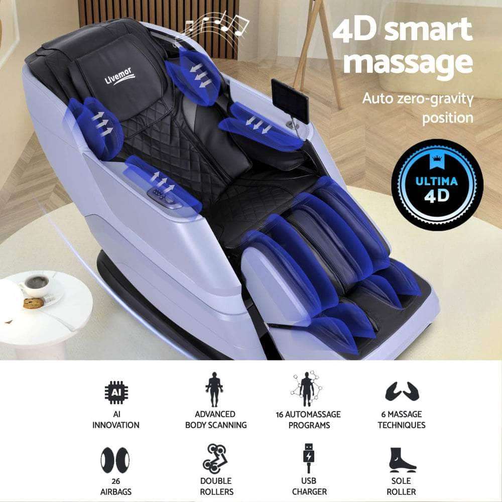 4D Massage Chair Electric Recliner Home Massager Miraj