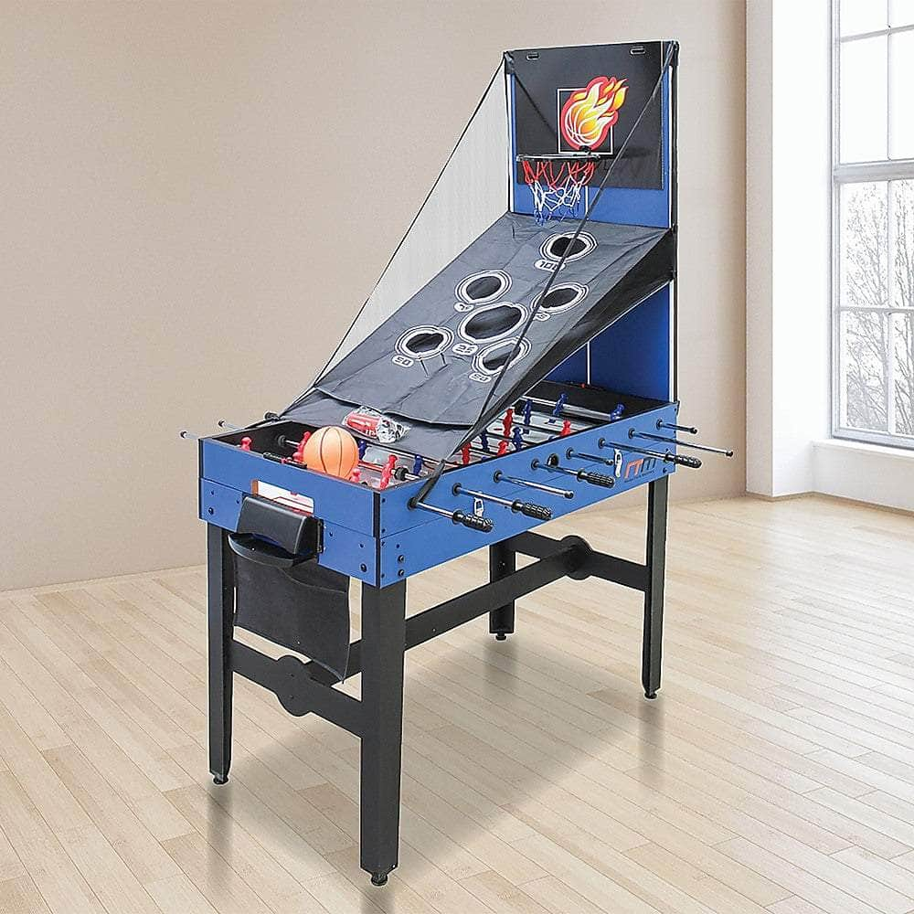 4Ft 12-In-1 Combo Games Tables Foosball Soccer Basketball Hockey Pool