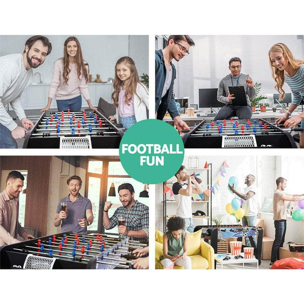 4Ft Blue Soccer Table Foosball Football Game