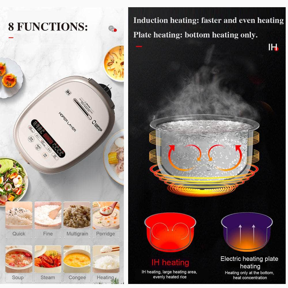 4L Electric Rice Cooker Ih Heating Zero Coating Non-Stick Technology