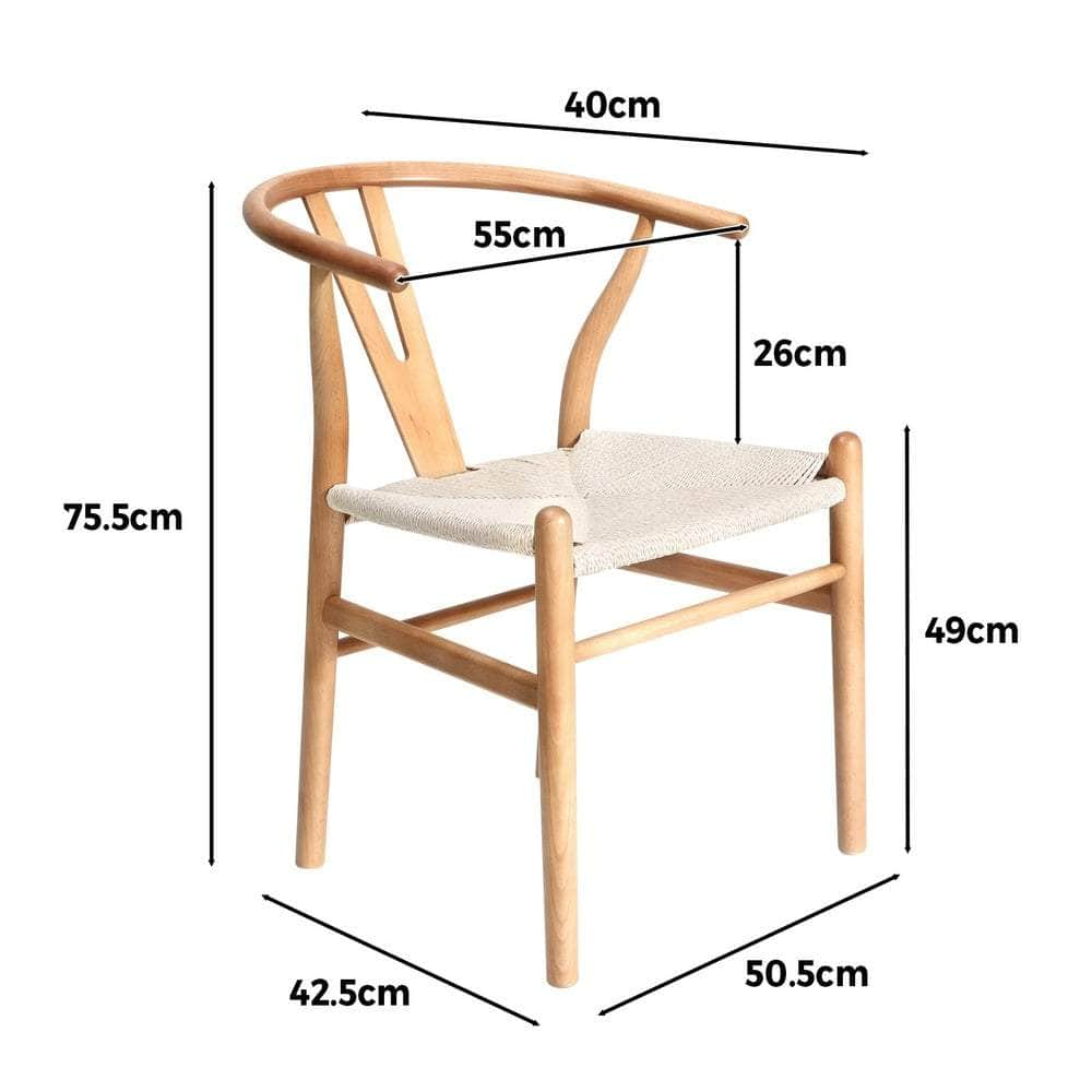 4Pcs/6PcsDining Chair Wooden Hans Wegner Chair Wishbone