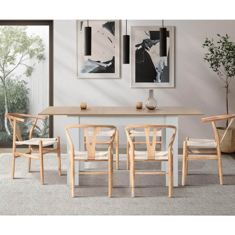 4Pcs/6PcsDining Chair Wooden Hans Wegner Chair Wishbone