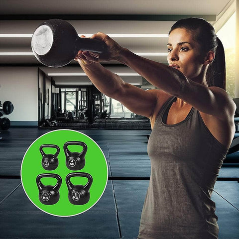 4Pcs Exercise Kettle Bell Weight Set 20Kg