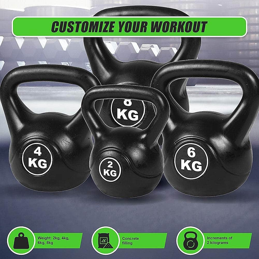 4Pcs Exercise Kettle Bell Weight Set 20Kg