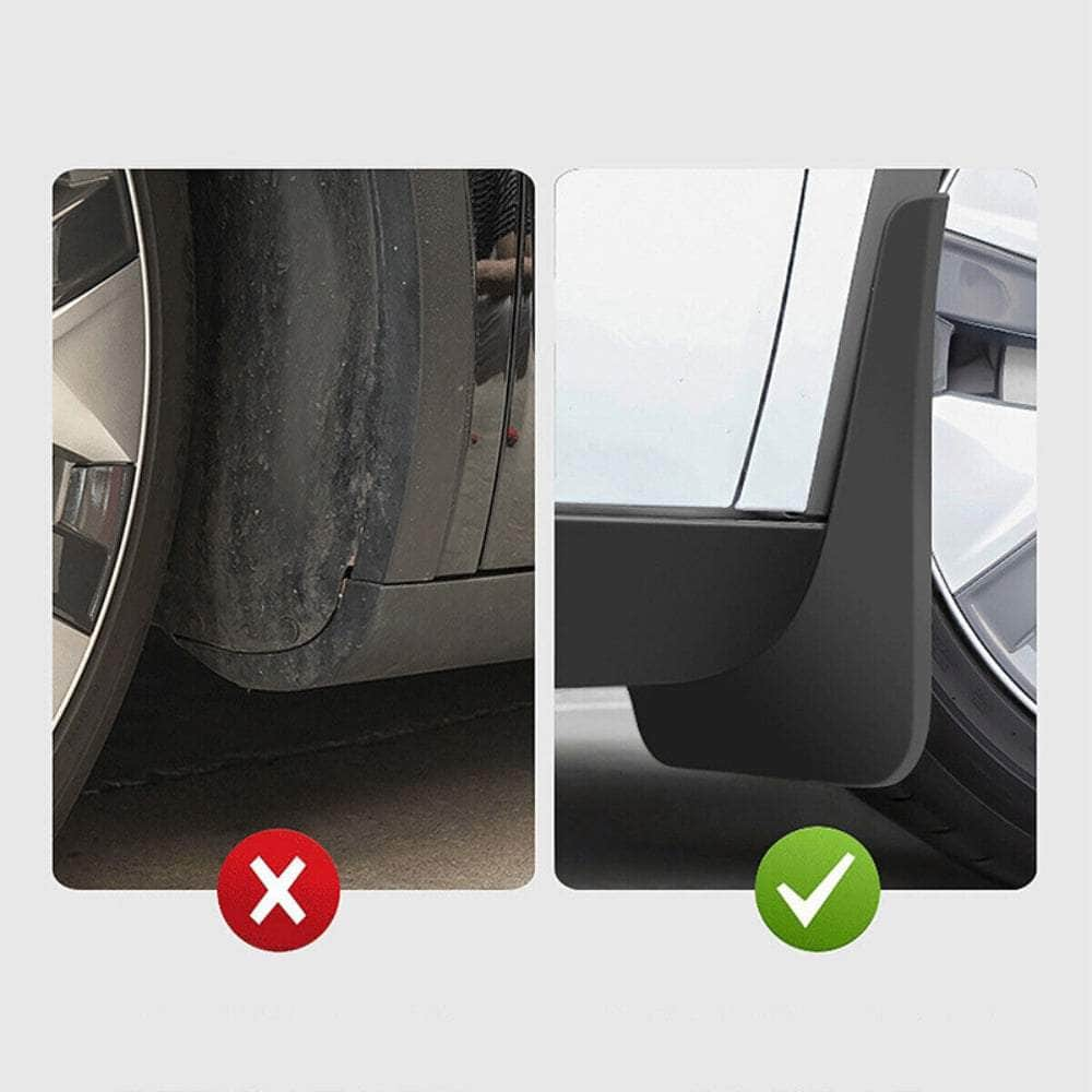 4Pcs Tesla Model Y Mud Flaps Front & Rear Guards