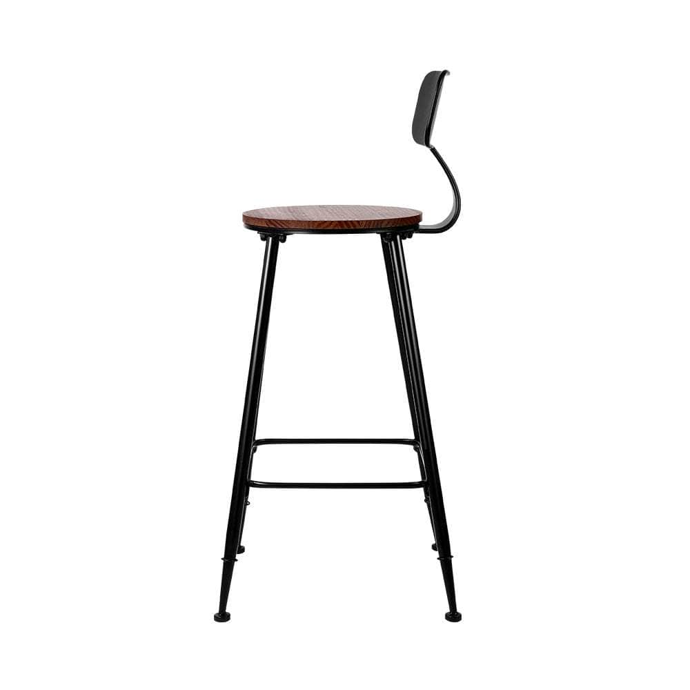 4x Bar Stools Vintage Metal Chairs