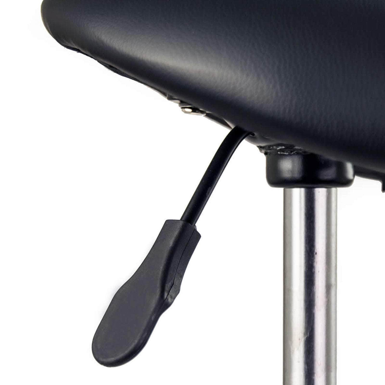 4X Swivel Salon Barber Stool Chair Saddle Type BLACK