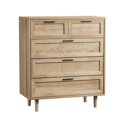 5/6/7 Chest of Drawers Dresser Tallboy Natural/White