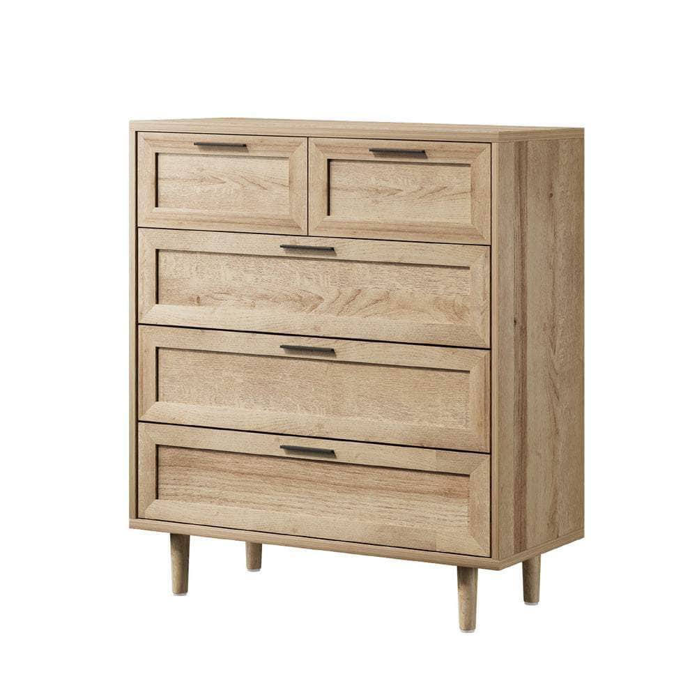 5/6/7 Chest of Drawers Dresser Tallboy Natural/White