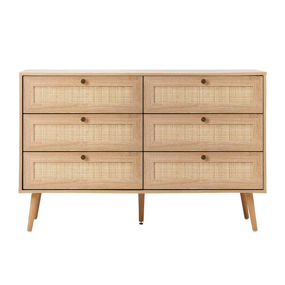 5/6 Chest of Drawers Dresser Tallboy Rattan